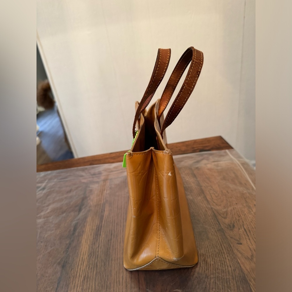 Louis Vuitton Vernis Yellow-gold and Brown Bag - Picture 4 of 7